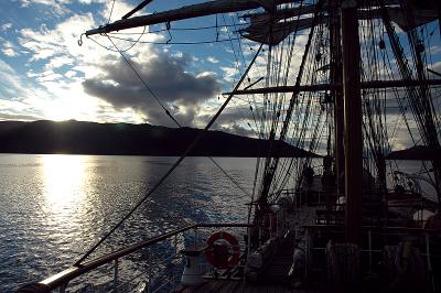 Sunset over Beagle canal