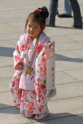 Girl in kimono