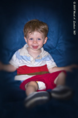 Eli In Nana's Blue Chair 2