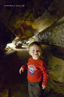 Eli in Ruby Falls Cavern