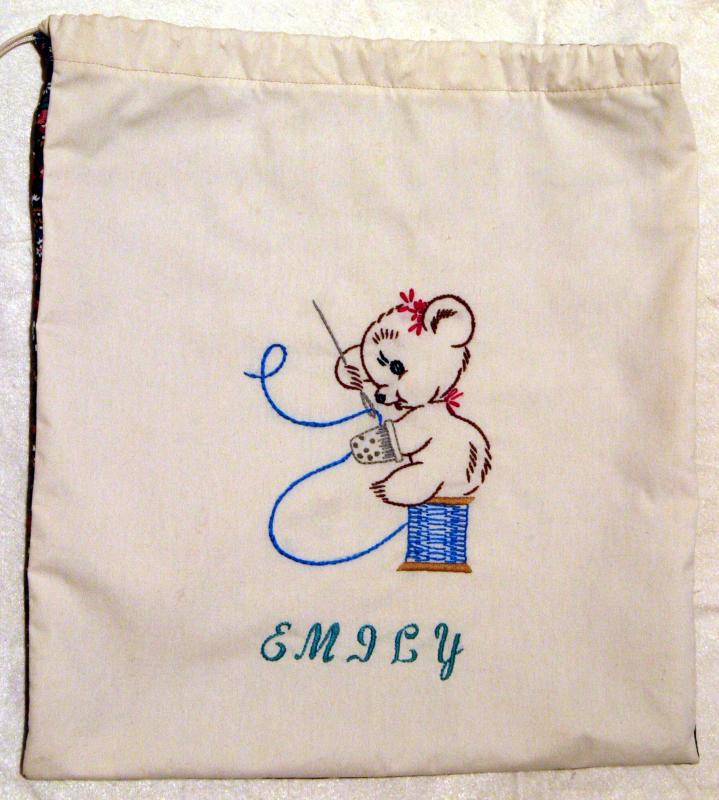 Sewing Bear Bag