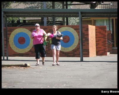 Two bullseyes at the opposite school