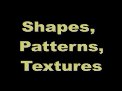 Shapes Patterns Textures
