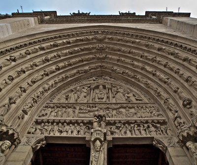 Cathédrale Norre Dame de Paris - Portal of Saint Anne