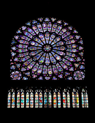 Cathédrale Notre Dame de Paris - North Rose Window