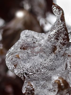 Natural ice sculpture