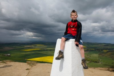 Ben on the Summit of Roseberry Topping