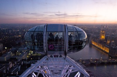 Eye sunset over top