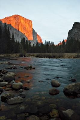 Sunset, El Capitan, From Valley View 1