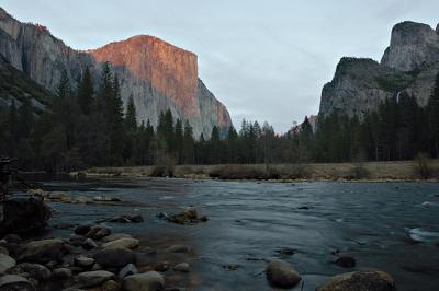 Sunset, El Capitan, From Valley View 2