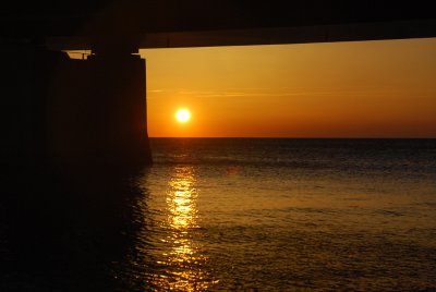Sunset from beneath the Bridge