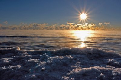 Very Cold Lake Michigan