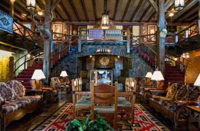 Lobby at the El Rancho Hotel, Gallup NM