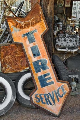 Tire service, Hackberry Arizona