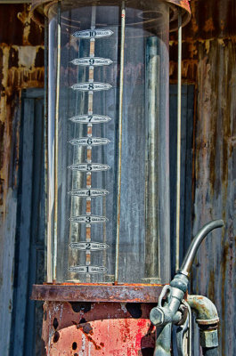 Old gas pump