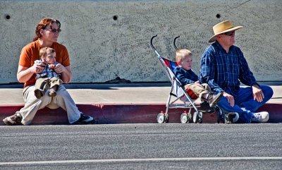 Watching the parade