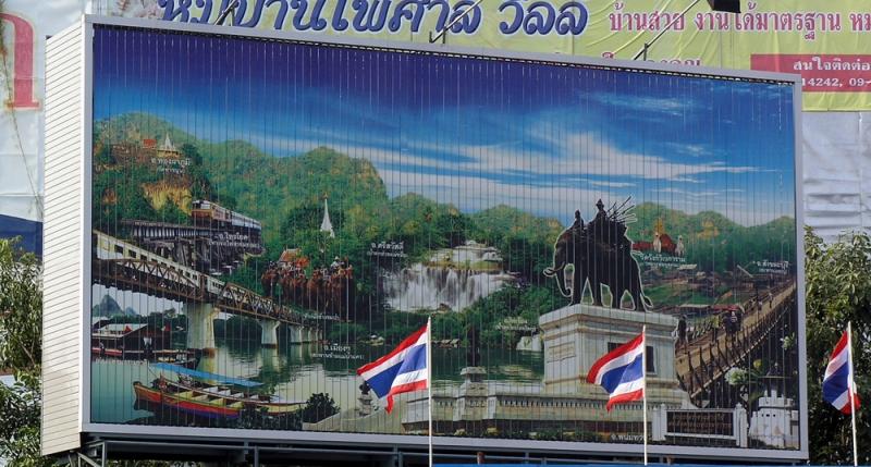 Sights to see in Kanchanaburi - Poster