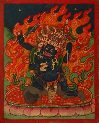 Mahakala (protector) - Chaturbhuja (Four-hands)