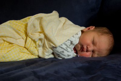 ...a sleeping newborn