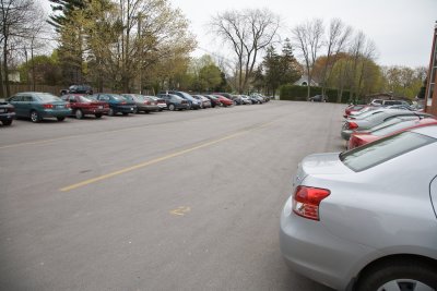 The parking lot at the real St. Hilda's - member parish of ANiC