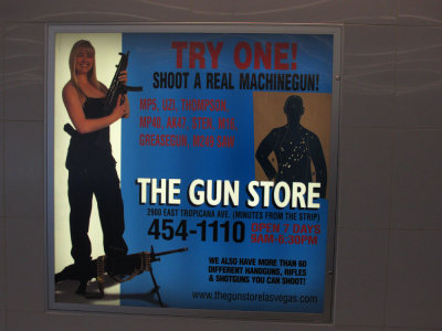 Las Vegas airport advertisement