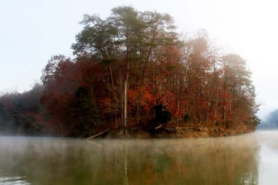 Emerging from the fog.