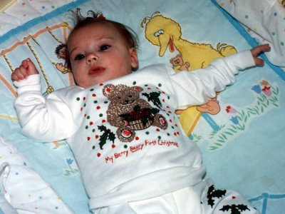 Her first Christmas, 1989