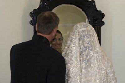First look into the mirror as a married woman