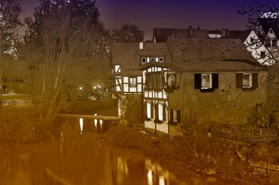 Ausblick von der Brcke ber die Rems vor dem Beinsteiner Torturm