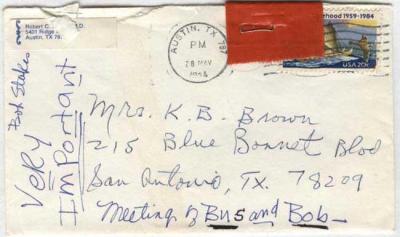 Robert Stokes to Katie Bell Brown in 1983