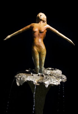 Nude Fountain in Low Key