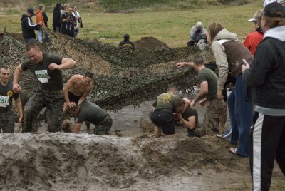 Wrestling In The Mud