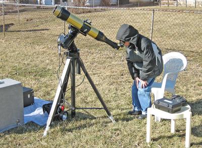 Maxscope 90 (0.5A) and my 9 yr old son