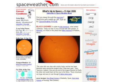 Full Disk on spaceweather.com  4-15-06