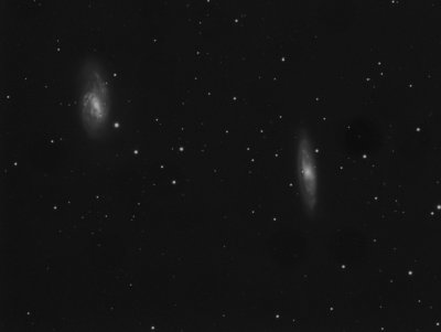 M65 & M66 -  Galaxy pair in Leo 28-Feb-2009