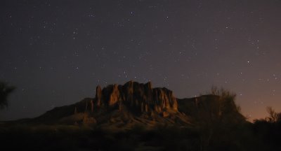 Signature Photo - Superstition Mountain Under the Stars  25-May-2009.