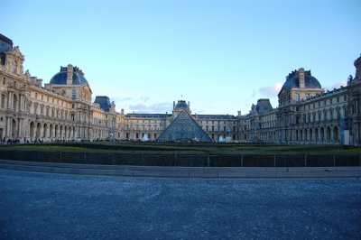 Main entrance to the Louvre. We'll be back to the Louvre on the 30th. This was a dry run to learn the subway system and get to our tour bus this evening.