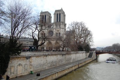 Arriving at Notre Dame the next morning.