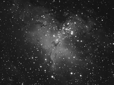 M16 at 1 arc-second - a single frame  11-May-2010