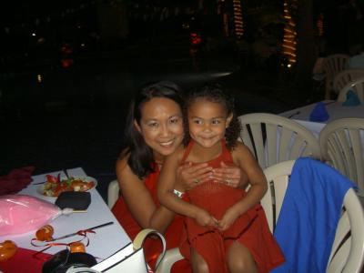 The girls in red