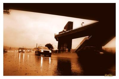 Traffic in Stormy Weather