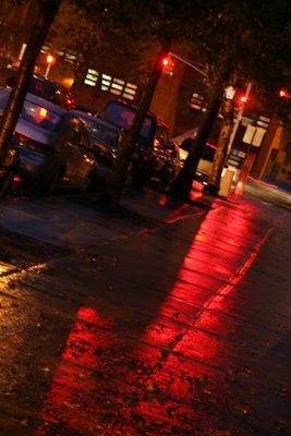 Red Sidewalk, Stuyvesant Heights