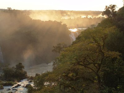 Sunset, Iguaz Falls
