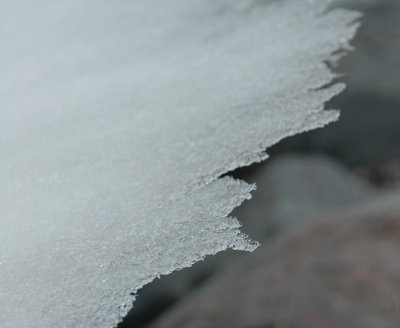 Wafer thin ice edge