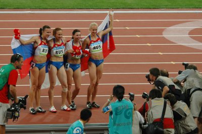 Russian relay winners