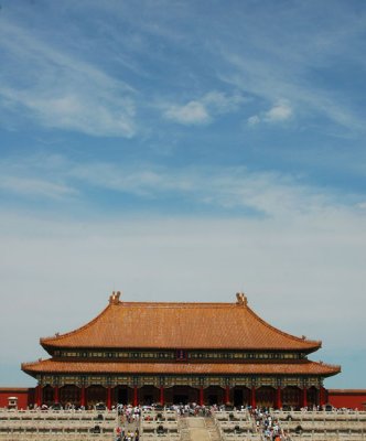 Blue skies over Forbidden City
