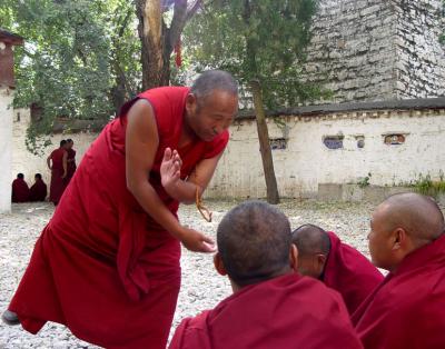 Monks in debate