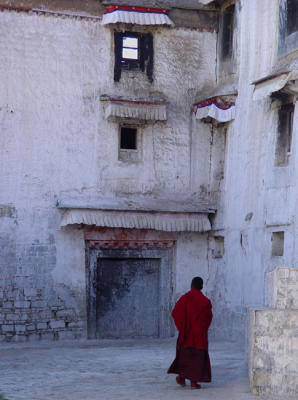 Strolling monk