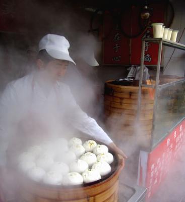 Breakfast buns in Shanghai