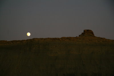 Moonrise east of Capitol Reef National Park